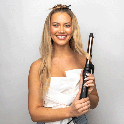 Rose Gold Titanium Rotating Curler