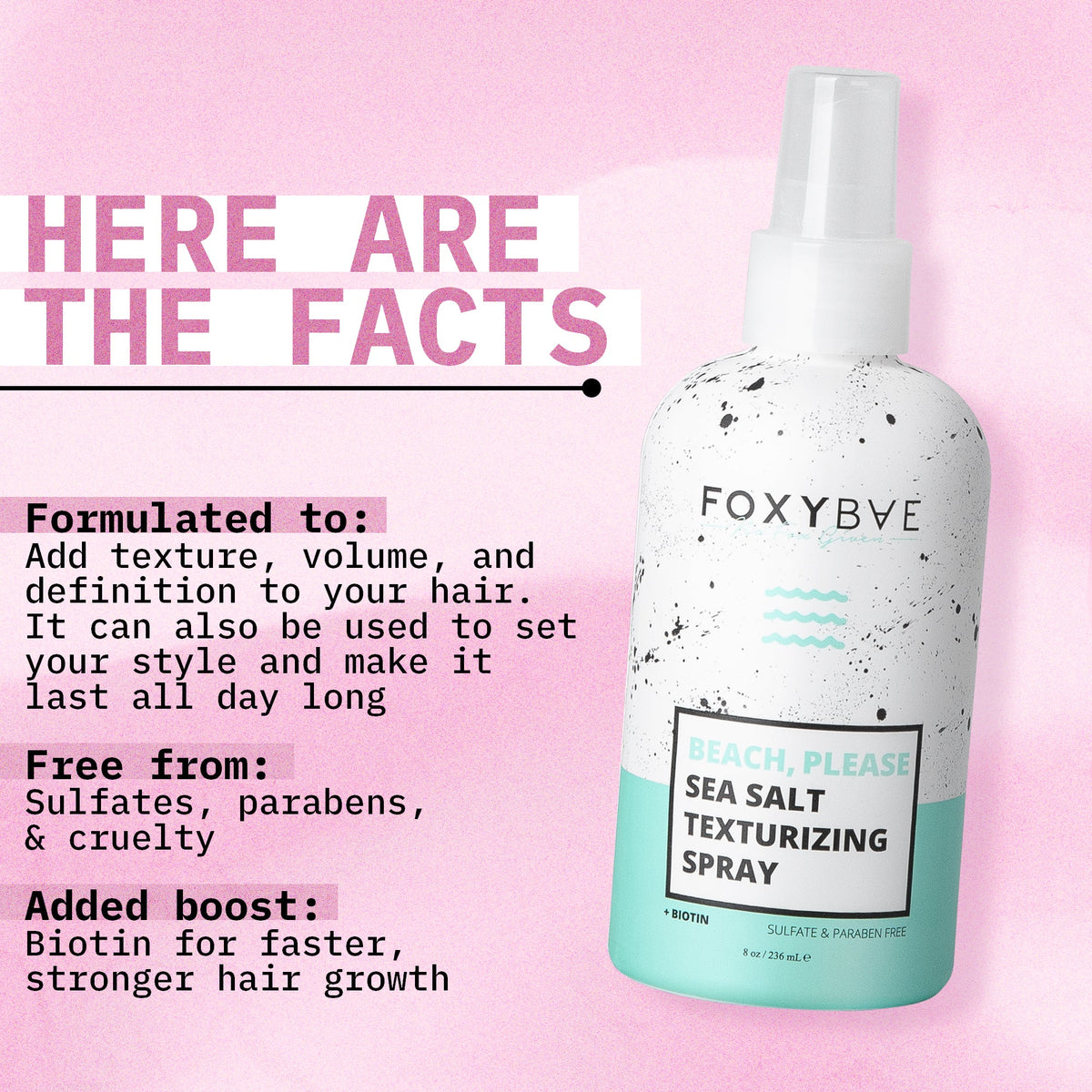 Beach, Please Sea Salt Texturizing Spray + Biotin
