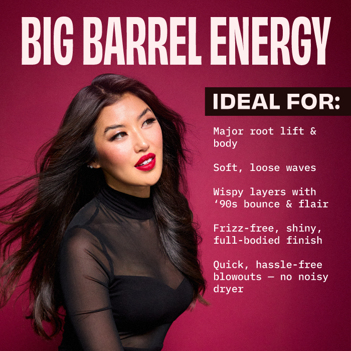 Hottie Hot XL: Long-Barrel Infrared Thermal Round Brush